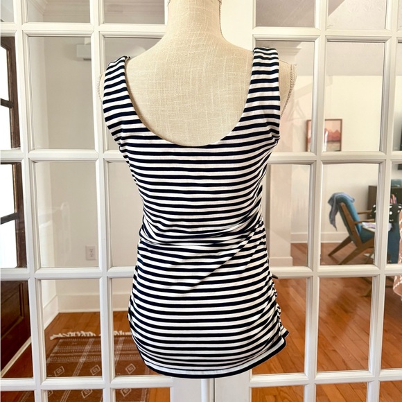 Boden Striped Ruched Tank - Picture 7 of 11